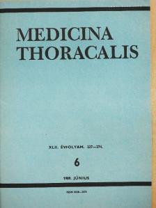 Balogh Gábor - Medicina Thoracalis 1989. június [antikvár]