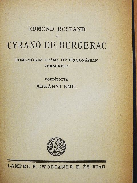 Edmond Rostand - Cyrano de Bergerac [antikvár]