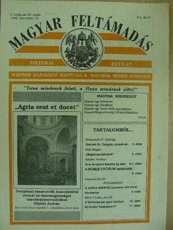 Kolozsvári F. György - Magyar Feltámadás 1992. december 15. [antikvár]