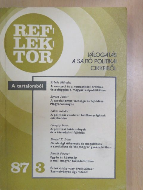 Barabás János - Reflektor 1987/3 [antikvár]