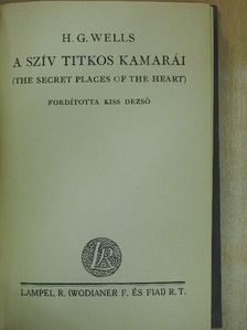 H. G. Wells - A szív titkos kamarái [antikvár]