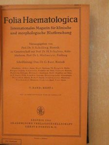 C. Norys - Folia Haematologica 1960. 77./3 - Folia Haematologica 1955. 73/2 [antikvár]