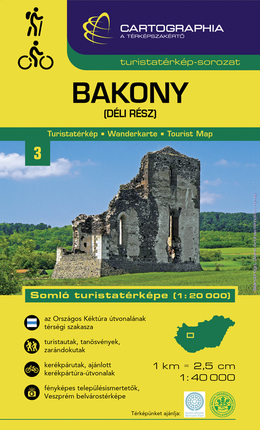 Bakony-Dél (Somló) turistatérkép