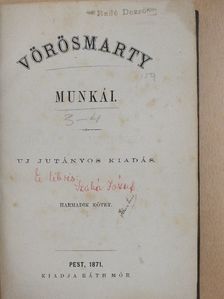 Vörösmarty Mihály - Vörösmarty munkái III-IV. [antikvár]