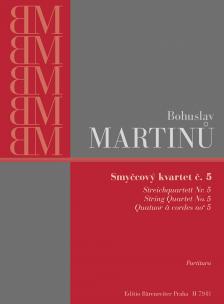 MARTINU, BOHUSLAV - STREICHQUARTETT NR.5 TASCHENPARTITUR (BREZINA/KLEMENS)