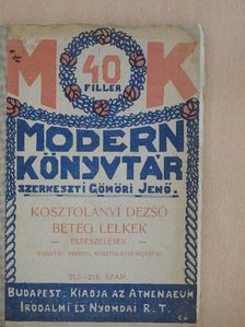 Kosztolányi Dezső - Beteg lelkek [antikvár]