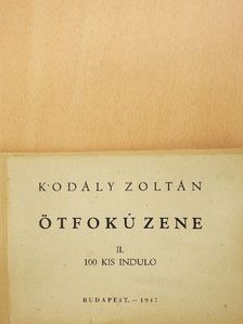 Kodály Zoltán - Ötfokú zene II. [antikvár]