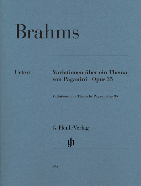 BRAHMS... - VARIATIONEN ÜBER EIN THEMA VON PAGANINI a-MOLL OP.35 FÜR KLAVIER URTEXT