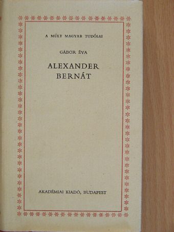 Gábor Éva - Alexander Bernát [antikvár]