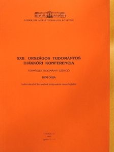 Gál József - XXII. Országos Tudományos Diákköri Konferencia 1995. április 11-13. [antikvár]