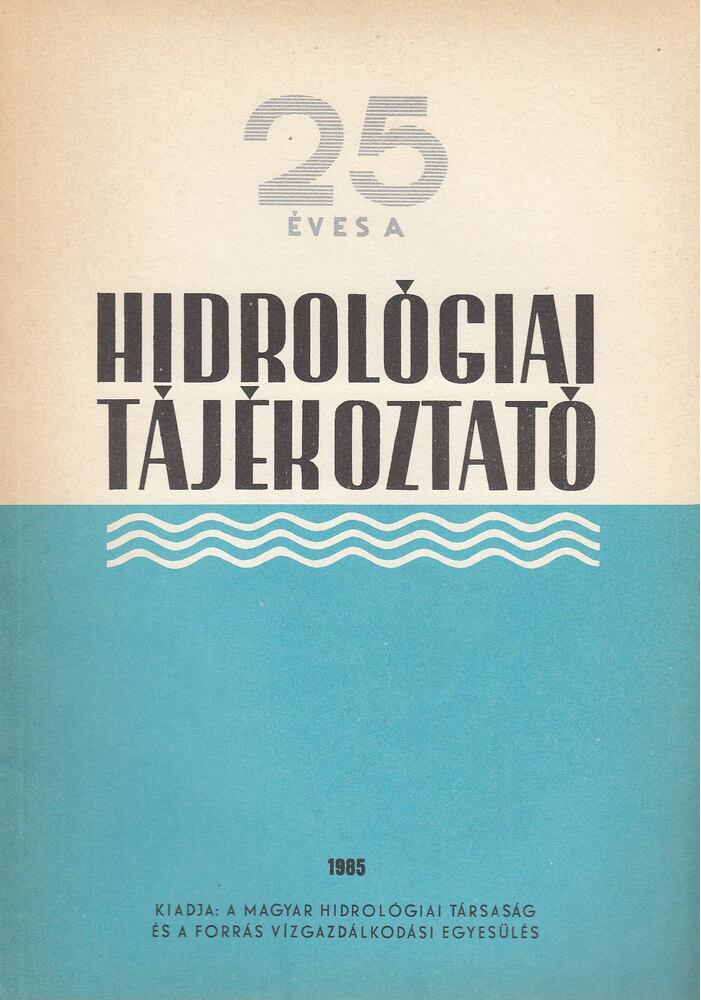 KÖRNYEI LÁSZLÓ - Hidrológiai Tájékoztató 1985 [antikvár]