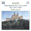 Haydn - STRING QUARTETS OP.2no3,5, OP.3no1,2 CD KODÁLY QRT