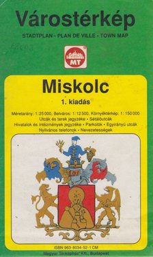 Várostérkép Miskolc 1:25000 [antikvár]
