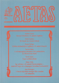 VAJDA ZOLTÁN - Aetas 1994/4 [antikvár]