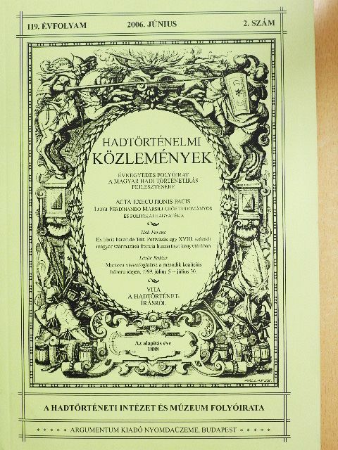 Ágoston Gábor - Hadtörténelmi Közlemények 2006. június [antikvár]