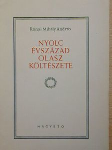 Alessandro Poerio - Nyolc évszázad olasz költészete [antikvár]