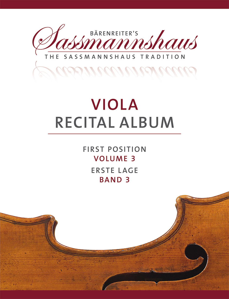VIOLA RECITAL ALBUM VOL 3, 7 RECITAL PIECES IN FIRST POSITION FOR VIOLA AND PIANO OR TWO VIOLAS