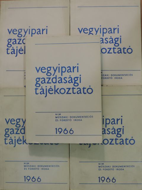 Vegyipari Gazdasági Tájékoztató 1966. (nem teljes évfolyam) [antikvár]