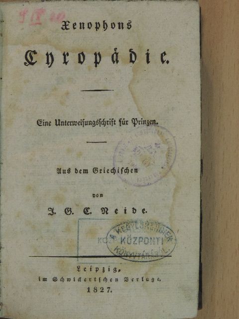Xenophón - Cyropädie (gótbetűs) [antikvár]