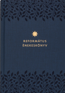 Református énekeskönyv (RÉ21) középméretű, sötétkék, mintás