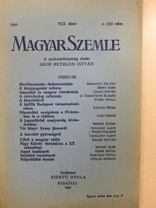 Baranyai Zoltán - Magyar Szemle 1930. február [antikvár]