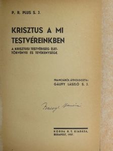 P. R. Plus S. J. - Krisztus a mi testvéreinkben [antikvár]