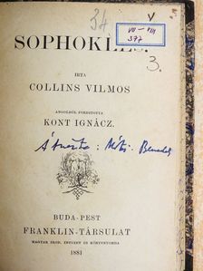 Collins Vilmos - Sophokles [antikvár]
