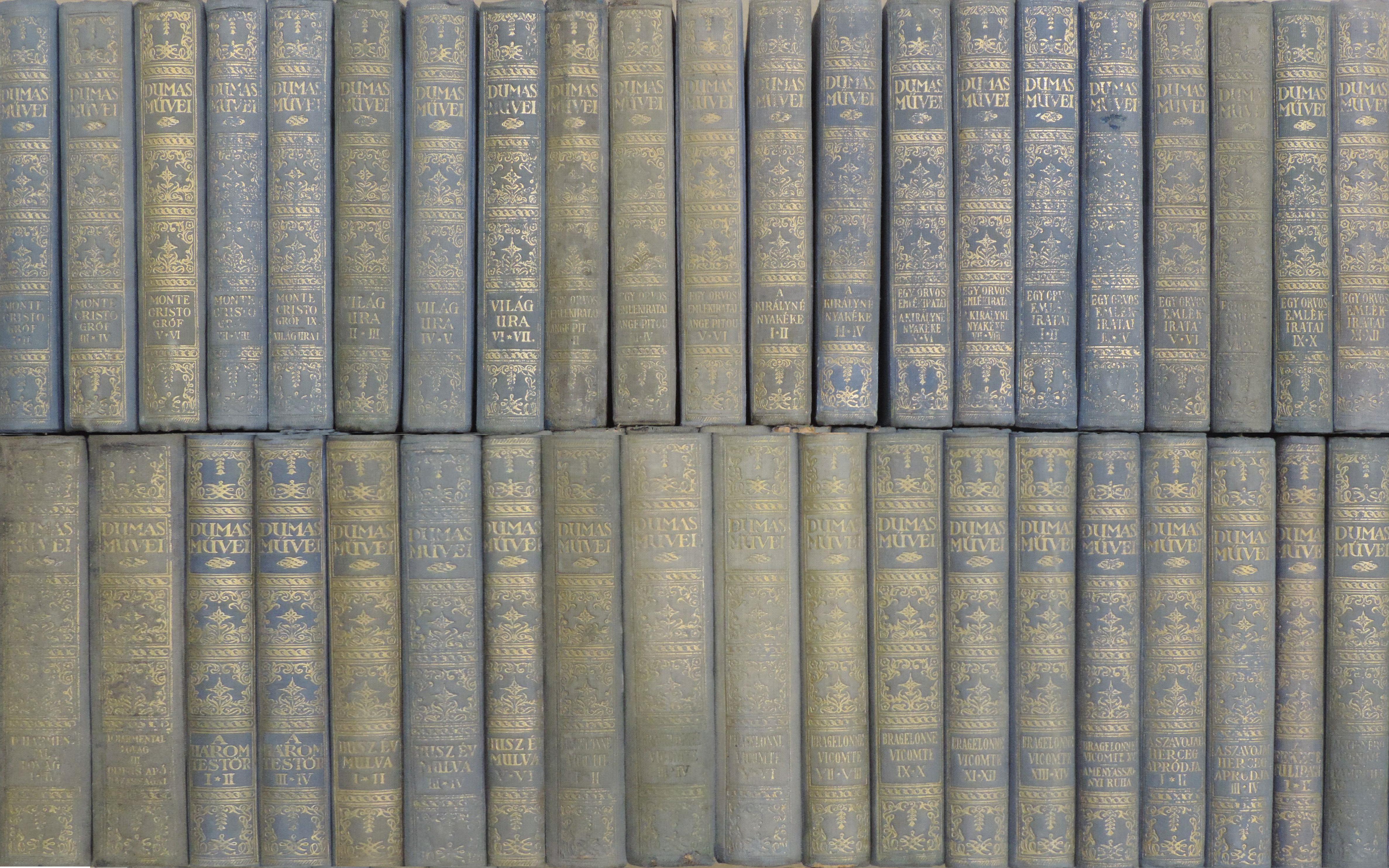 Alexandre Dumas - "40 kötet a Dumas művei sorozatból (nem teljes sorozat)" [antikvár]