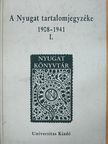A Nyugat tartalomjegyzéke 1908-1941 I. - Floppy lemezzel [antikvár]