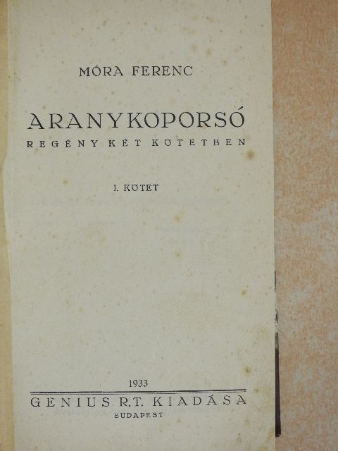 Móra Ferenc - Aranykoporsó I-II. [antikvár]