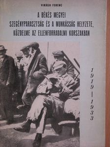 Virágh Ferenc - A békés megyei szegényparasztság és a munkásság helyzete, küzdelme az ellenforradalmi korszakban (1919-33) [antikvár]
