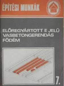 Papanek Zsolt - Előregyártott E jelű vasbetongerendás födém [antikvár]