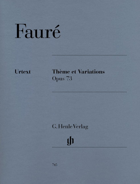 FAURÉ - THEME ET VARIATIONS OP.73 FÜR KLAVIER URTEXT (JOST/SCHILDE)