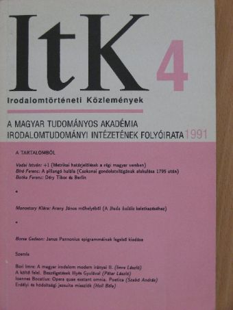Báró Wesselényi István - Irodalomtörténeti Közlemények 1991/4. [antikvár]