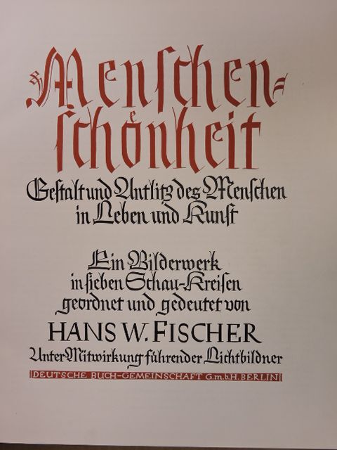 Menschen-Schönheit (gótbetűs) [antikvár]