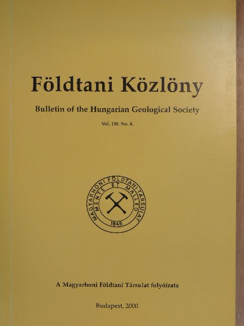 Bada Gábor - Földtani Közlöny 2000/4. [antikvár]