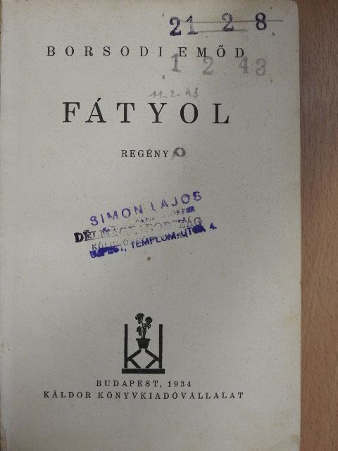 Borsodi Emőd - Fátyol [antikvár]