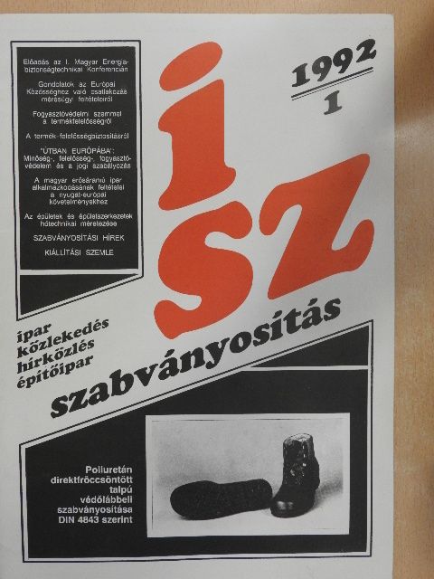 Beledi Dezső - Ipari Szabványosítás 1992/1. [antikvár]
