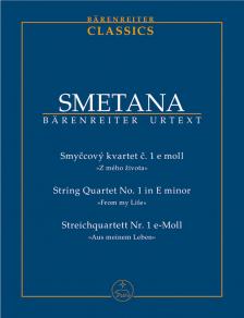 SMETANA - FROM MY LIFE STRING QUARTET NO.1 IN E MINOR POCKET SCORE URTEXT (BARTOS / PLAVEC / SOLC)