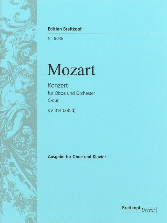 MOZART, W,A, - KONZERT FÜR OBOE UND ORCHESTER C-DUR KV 314 (285d) KLAVIERAUSZUG URTEXT