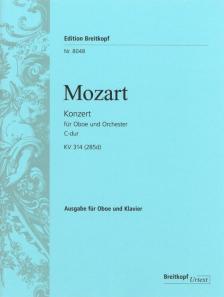 MOZART, W,A, - KONZERT FÜR OBOE UND ORCHESTER C-DUR KV 314 (285d) KLAVIERAUSZUG URTEXT