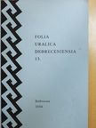 Csúcs Sándor - Folia Uralica Debreceniensia 13. [antikvár]