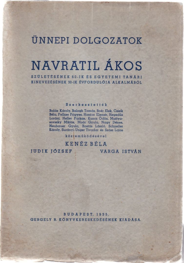 Kenéz Béla - Ünnepi dolgozatok [antikvár]