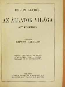 Alfred Brehm - Brehm - Az állatok világa [antikvár]
