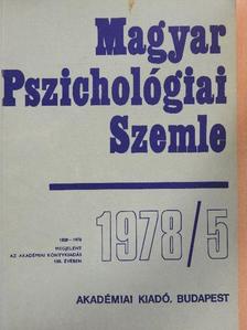 A. Blaser - Magyar Pszichológiai Szemle 1978/5. [antikvár]