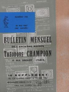 Bulletin mensuel de l'ancienne maison Théodore Champion 25 Mai 1967 [antikvár]