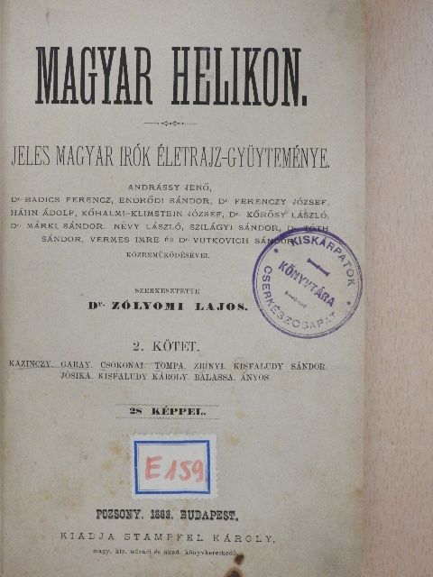 Magyar Helikon I/2. [antikvár]