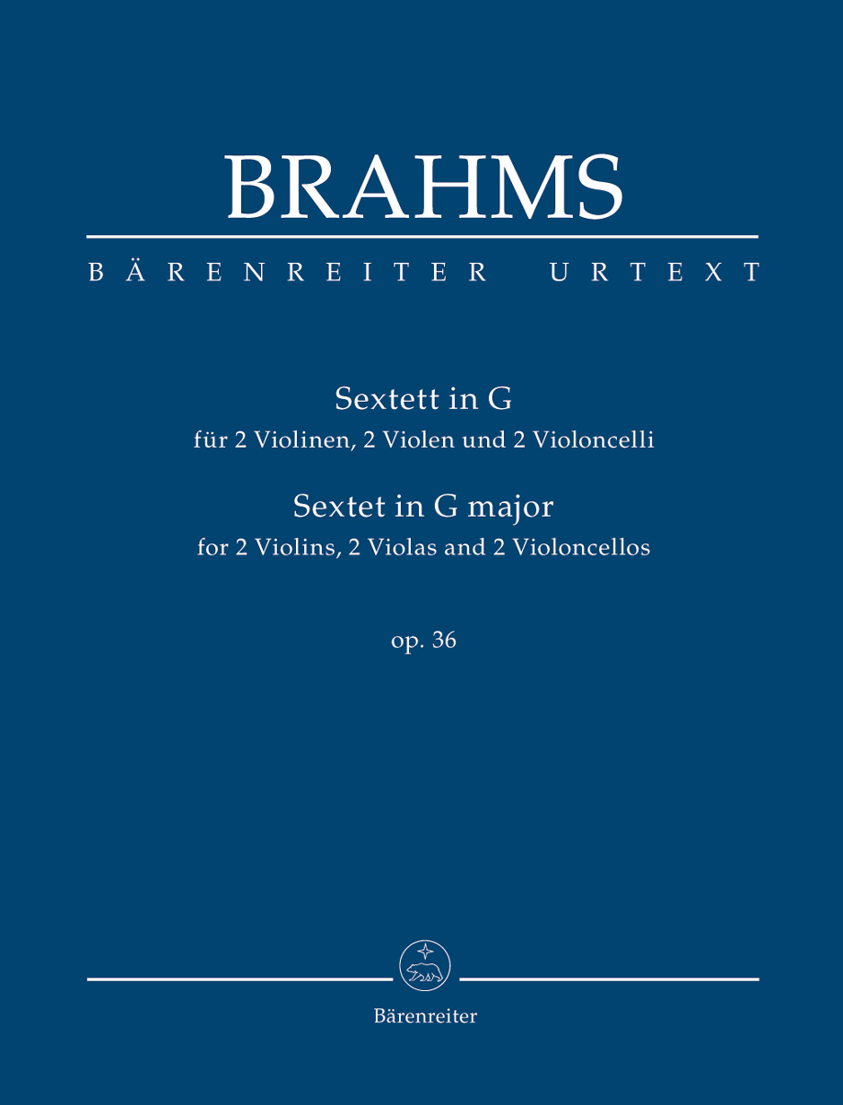 BRAHMS... - SEXTETT IN G FÜR STREICHER OP.36 STUDIENPARTITUR URTEXT (CHR.HOGWOOD)