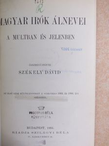 Magyar irók álnevei [antikvár]