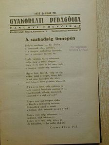 Csomorkányi Pál - Gyakorlati Pedagógia 1937. január-december [antikvár]